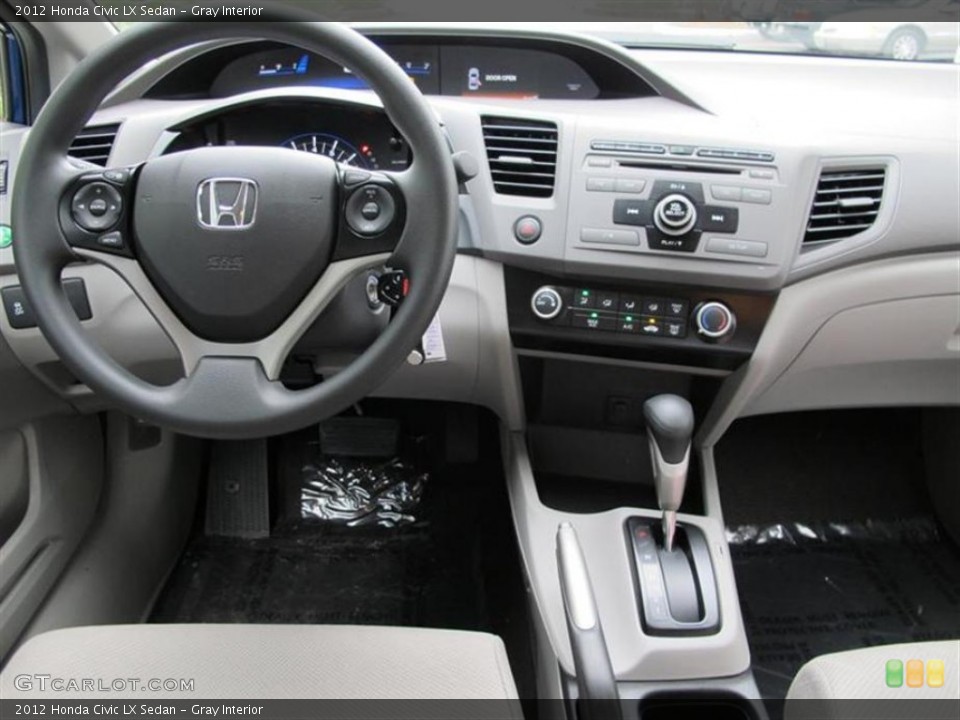 Gray Interior Dashboard for the 2012 Honda Civic LX Sedan #56164913