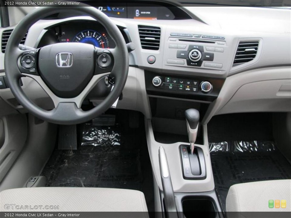 Gray Interior Dashboard for the 2012 Honda Civic LX Sedan #56165003