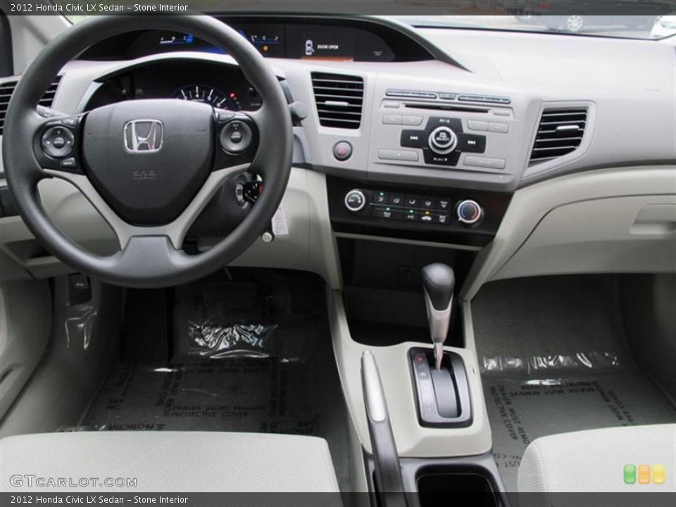 Stone Interior Dashboard for the 2012 Honda Civic LX Sedan #56165186