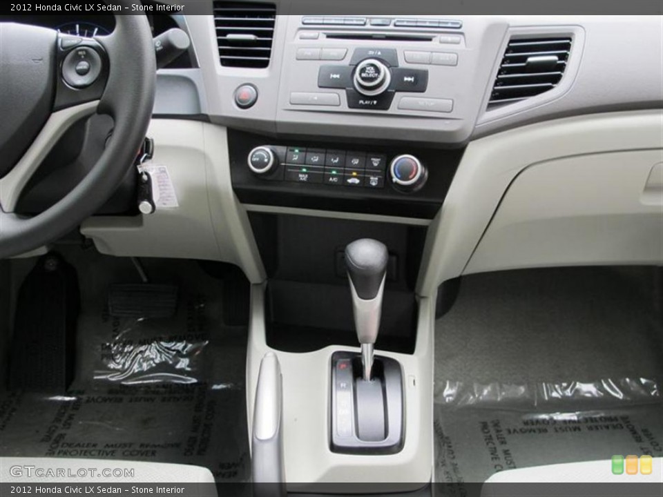 Stone Interior Controls for the 2012 Honda Civic LX Sedan #56165201
