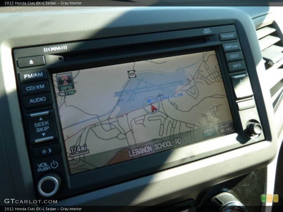 Gray Interior Navigation for the 2012 Honda Civic EX-L Sedan #56165882