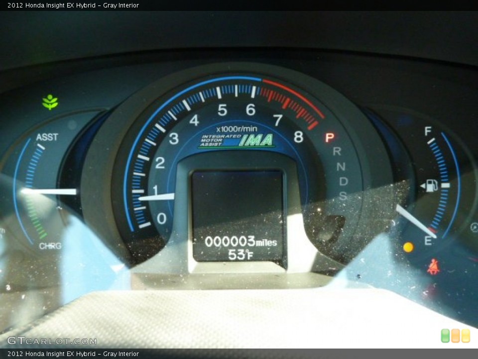 Gray Interior Gauges for the 2012 Honda Insight EX Hybrid #56166066