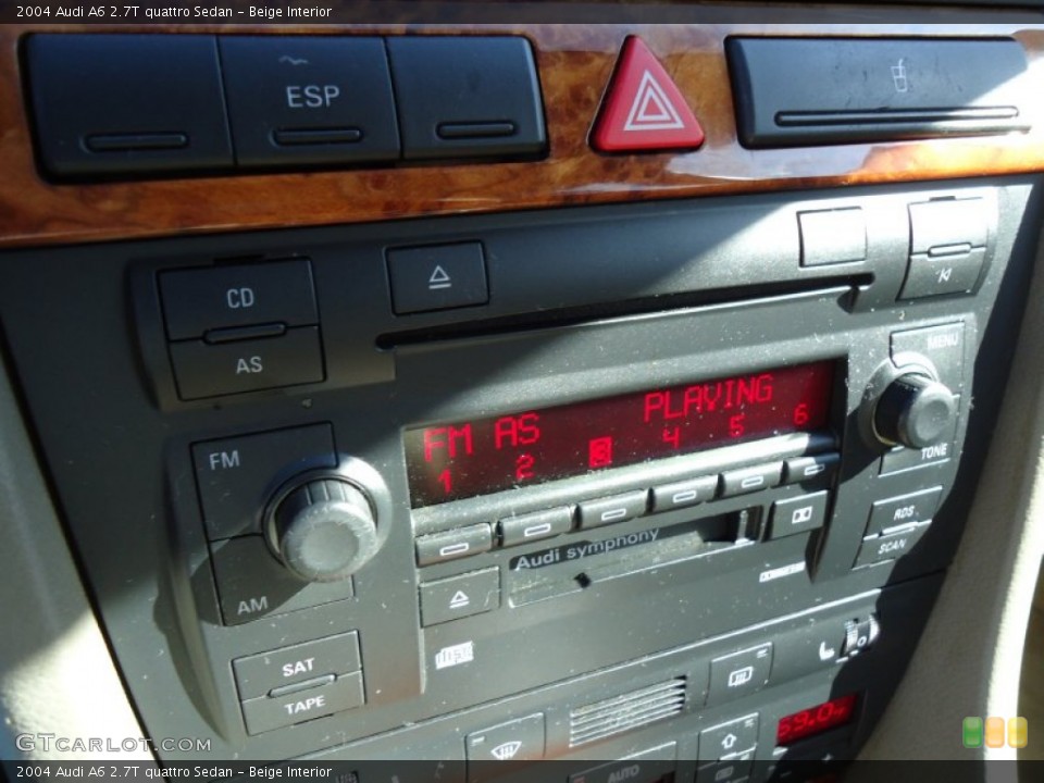 Beige Interior Audio System for the 2004 Audi A6 2.7T quattro Sedan #56166110
