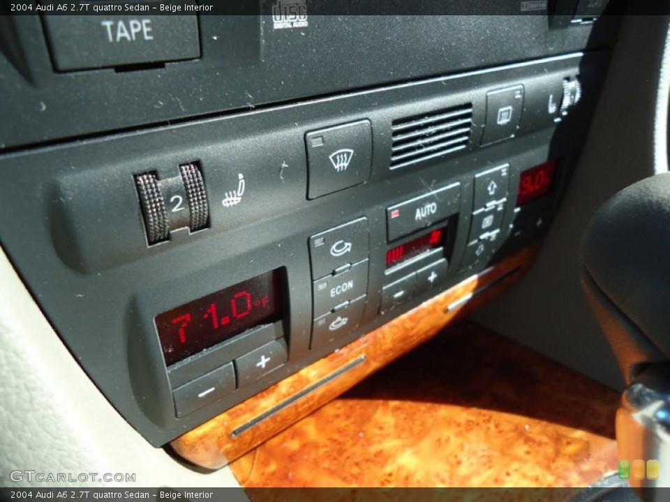 Beige Interior Controls for the 2004 Audi A6 2.7T quattro Sedan #56166122