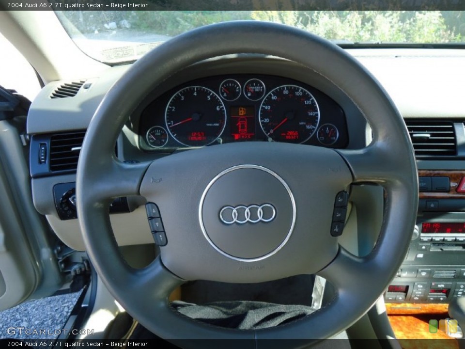 Beige Interior Steering Wheel for the 2004 Audi A6 2.7T quattro Sedan #56166151