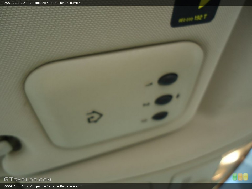 Beige Interior Controls for the 2004 Audi A6 2.7T quattro Sedan #56166221
