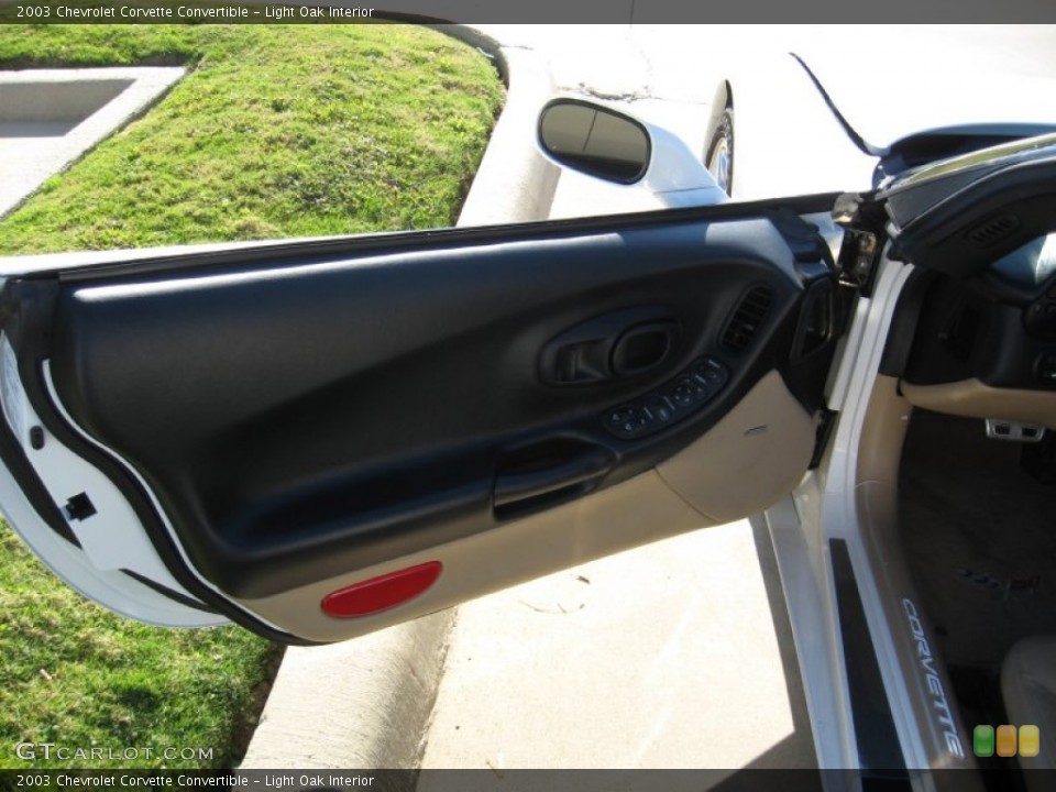 Light Oak Interior Door Panel for the 2003 Chevrolet Corvette Convertible #56166818