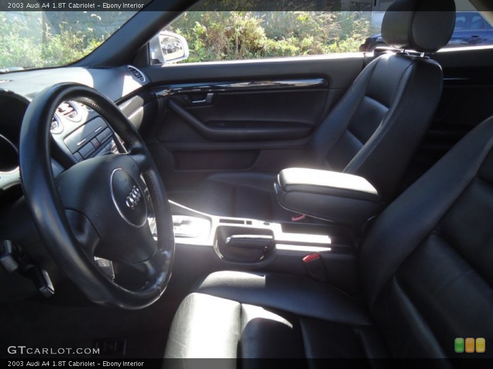 Ebony Interior Photo for the 2003 Audi A4 1.8T Cabriolet #56166835
