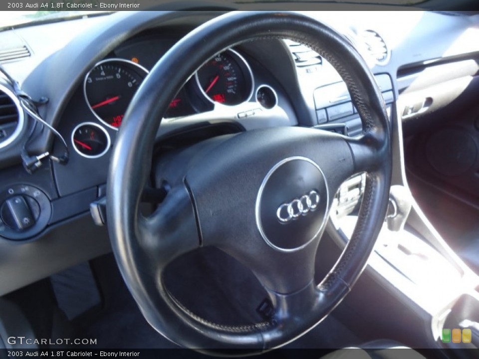 Ebony Interior Steering Wheel for the 2003 Audi A4 1.8T Cabriolet #56166872