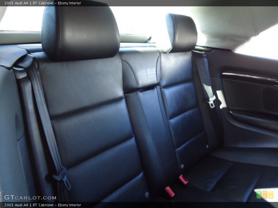 Ebony Interior Photo for the 2003 Audi A4 1.8T Cabriolet #56166959