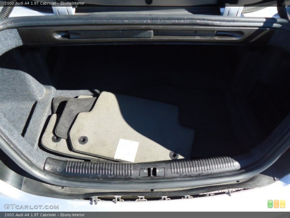 Ebony Interior Trunk for the 2003 Audi A4 1.8T Cabriolet #56166968