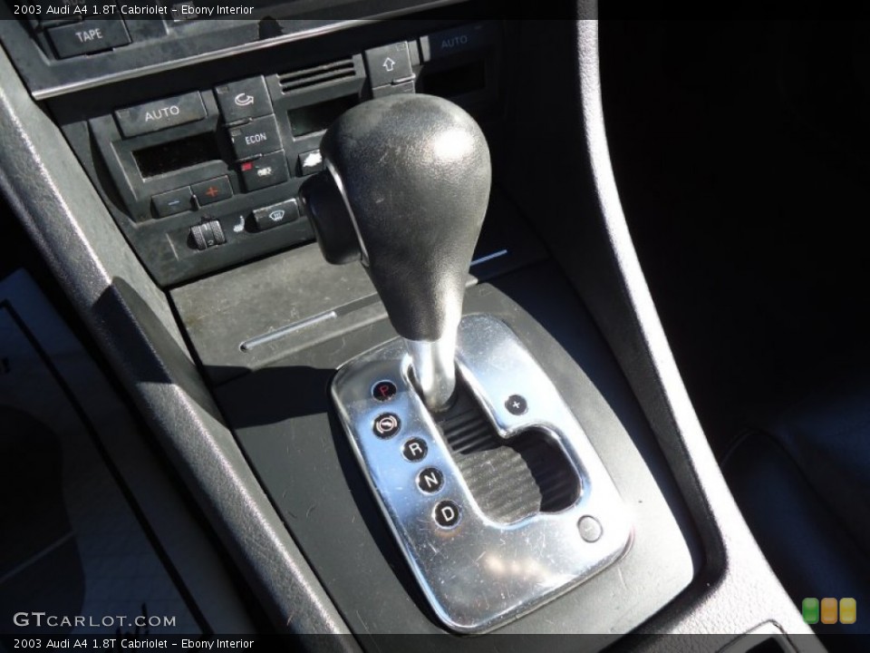 Ebony Interior Transmission for the 2003 Audi A4 1.8T Cabriolet #56167130