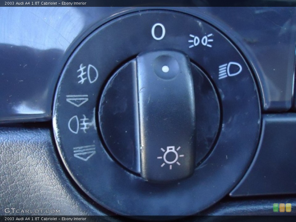 Ebony Interior Controls for the 2003 Audi A4 1.8T Cabriolet #56167166