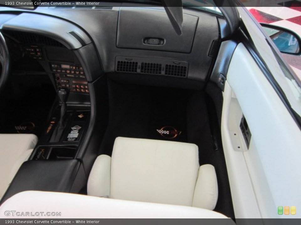 White Interior Dashboard for the 1993 Chevrolet Corvette Convertible #56167550