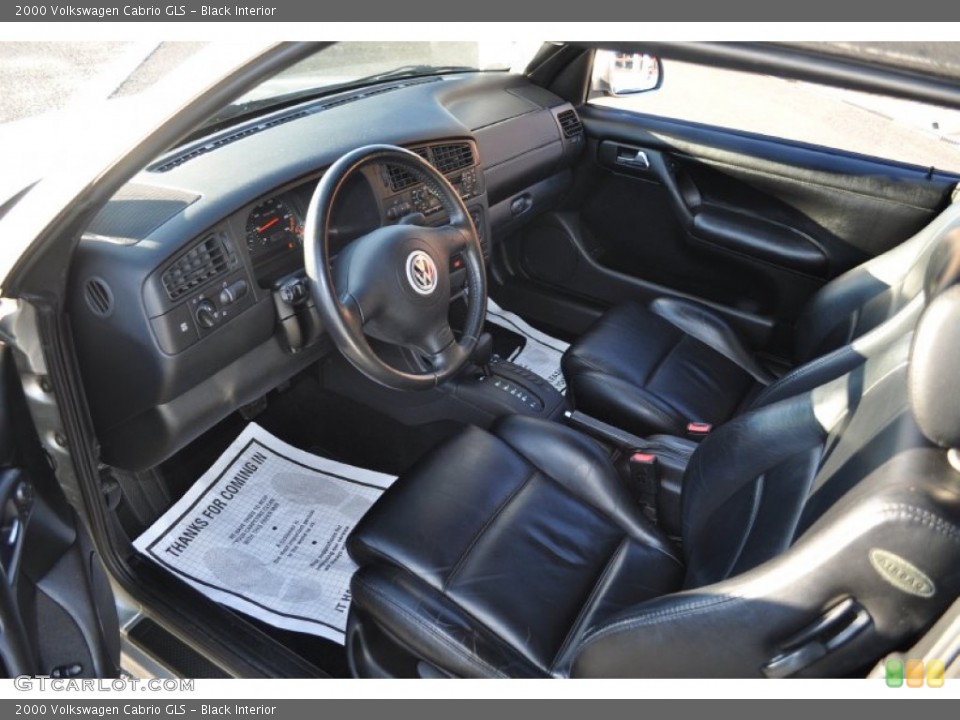 Black 2000 Volkswagen Cabrio Interiors
