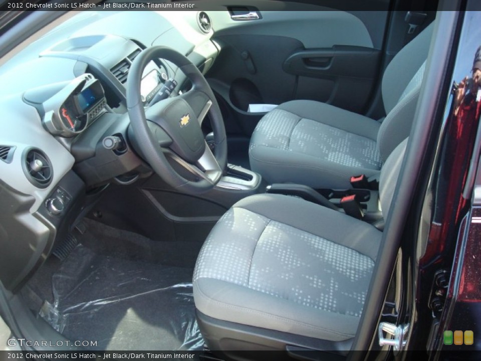 Jet Black/Dark Titanium Interior Photo for the 2012 Chevrolet Sonic LS Hatch #56169295
