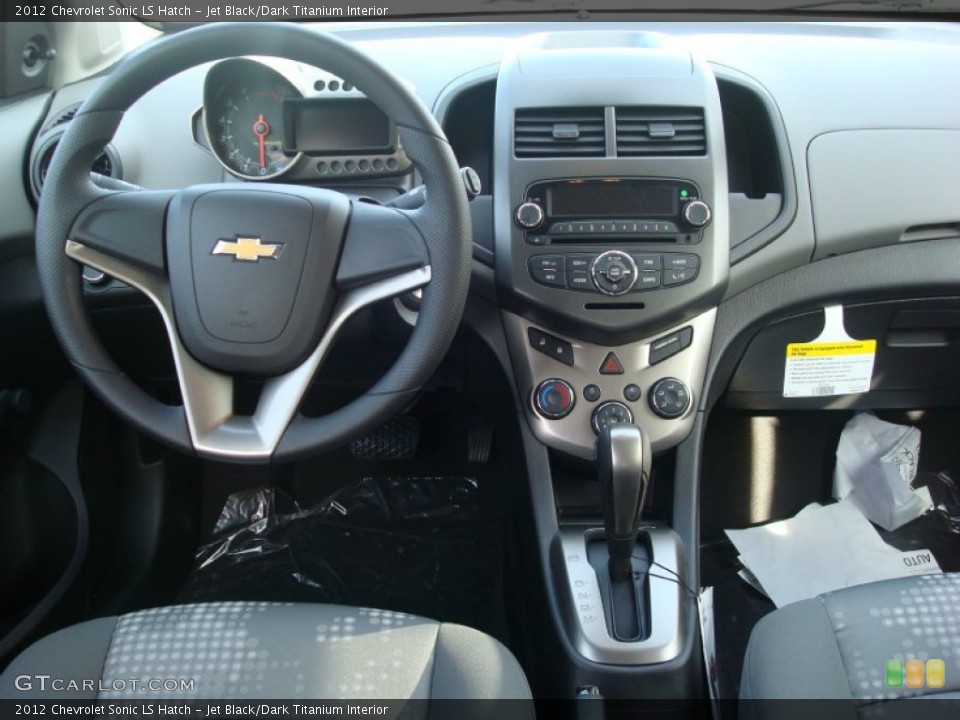 Jet Black/Dark Titanium Interior Dashboard for the 2012 Chevrolet Sonic LS Hatch #56169317