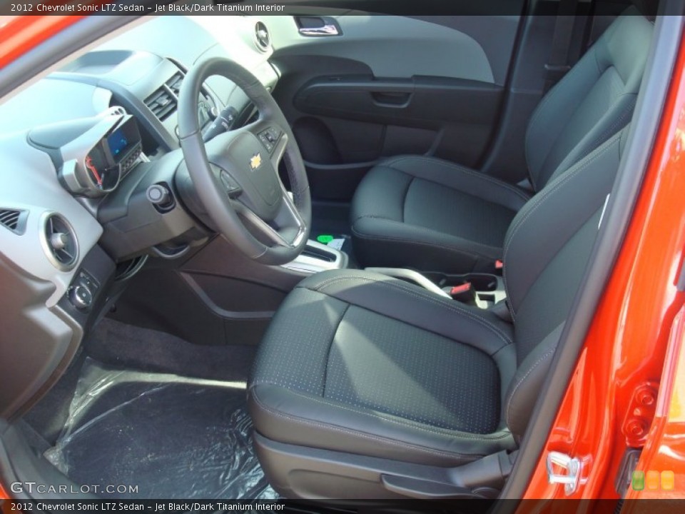Jet Black/Dark Titanium Interior Photo for the 2012 Chevrolet Sonic LTZ Sedan #56169335