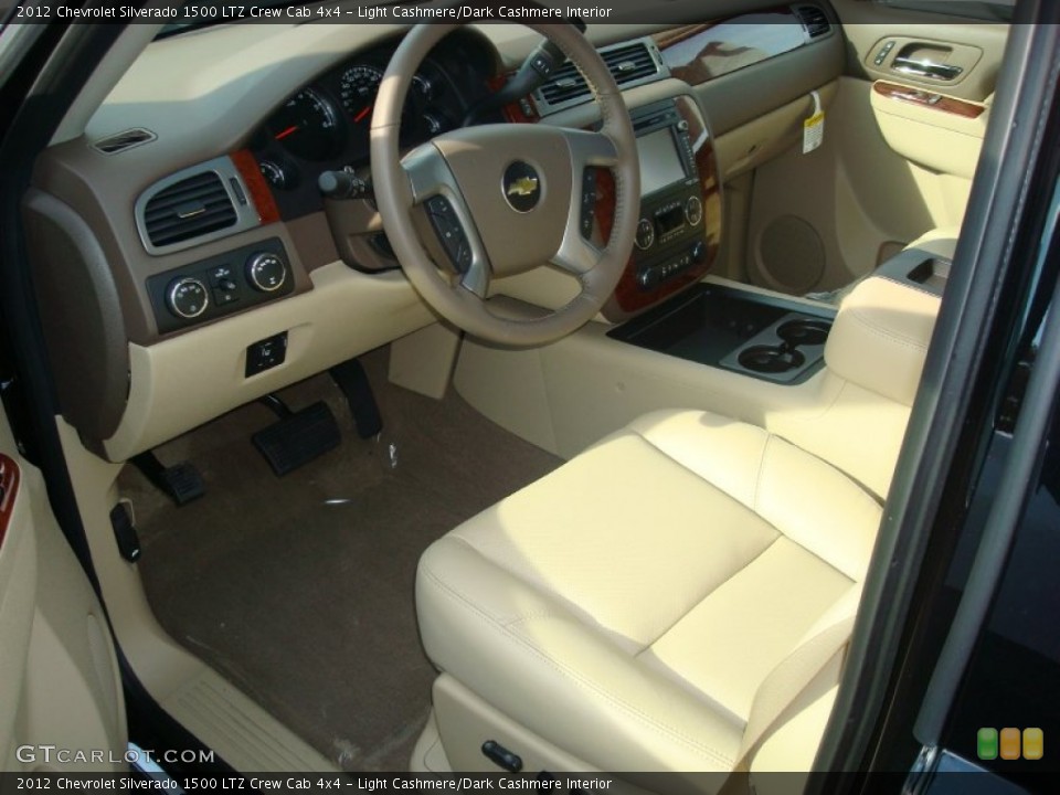 Light Cashmere/Dark Cashmere Interior Photo for the 2012 Chevrolet Silverado 1500 LTZ Crew Cab 4x4 #56169545
