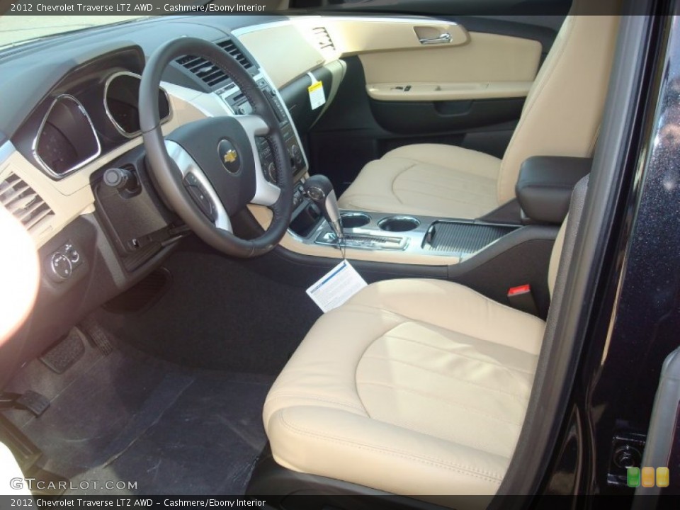 Cashmere/Ebony Interior Photo for the 2012 Chevrolet Traverse LTZ AWD #56169992