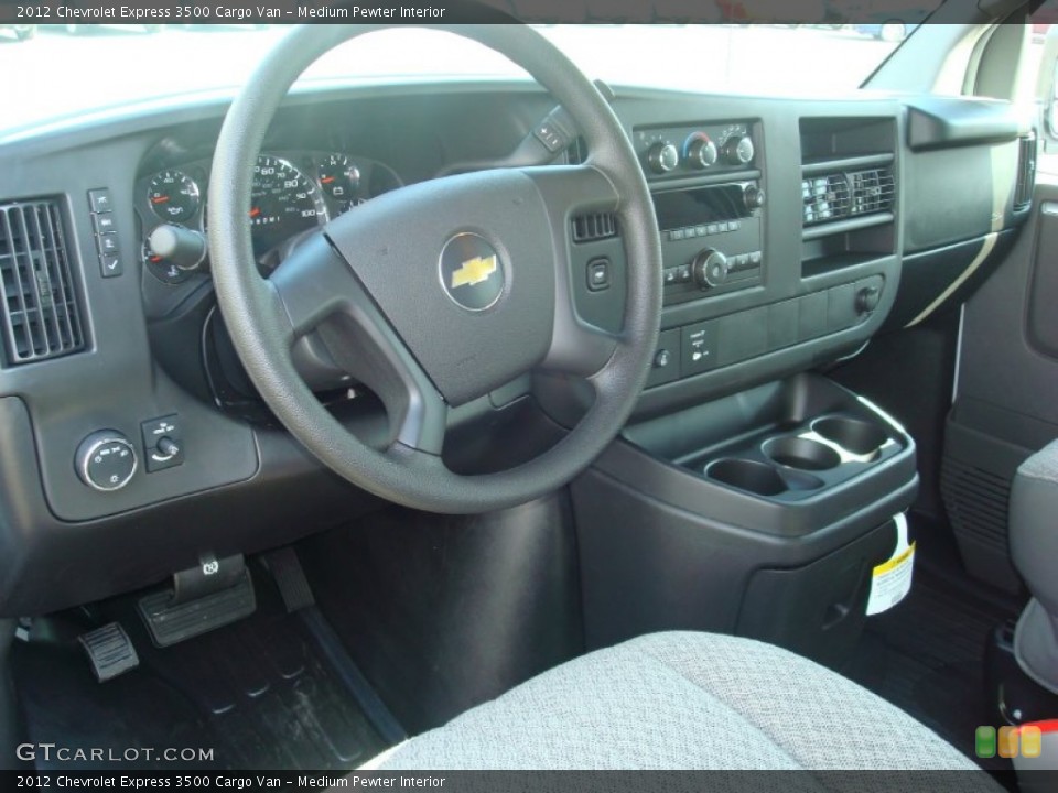 Medium Pewter Interior Dashboard for the 2012 Chevrolet Express 3500 Cargo Van #56170089