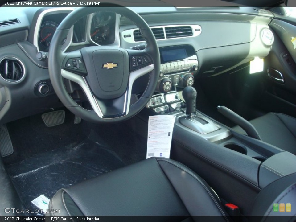 Black Interior Prime Interior for the 2012 Chevrolet Camaro LT/RS Coupe #56170127