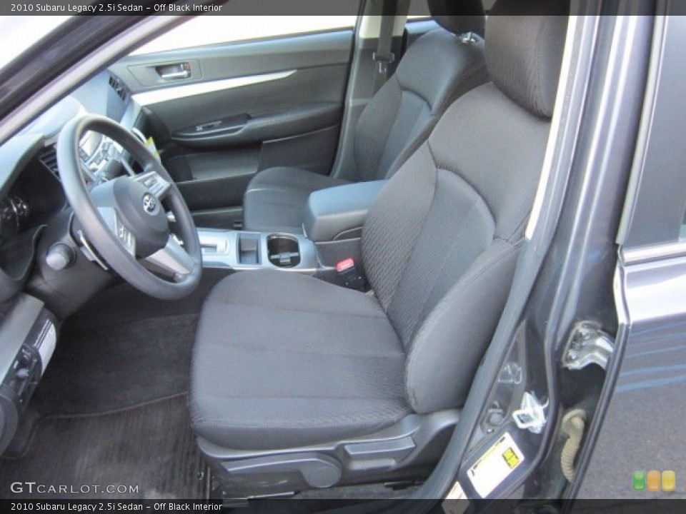Off Black Interior Photo for the 2010 Subaru Legacy 2.5i Sedan #56170165