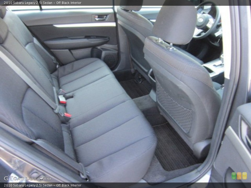 Off Black Interior Photo for the 2010 Subaru Legacy 2.5i Sedan #56170175