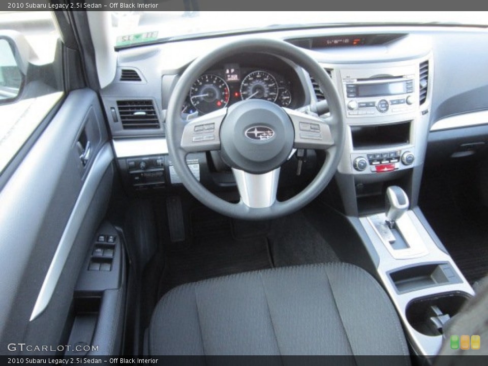 Off Black Interior Dashboard for the 2010 Subaru Legacy 2.5i Sedan #56170184