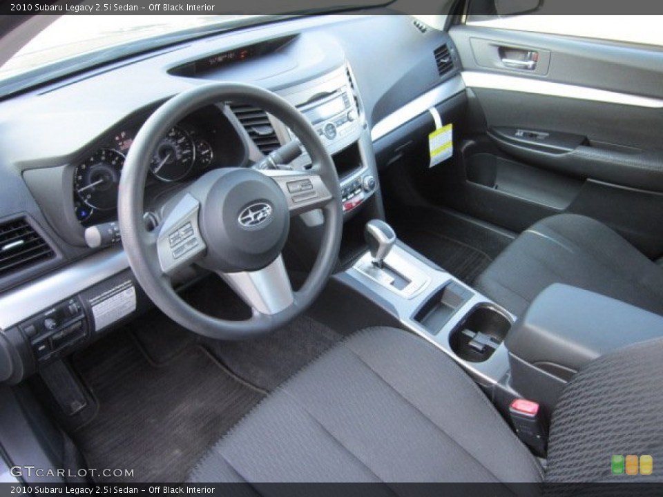 Off Black Interior Prime Interior for the 2010 Subaru Legacy 2.5i Sedan #56170268