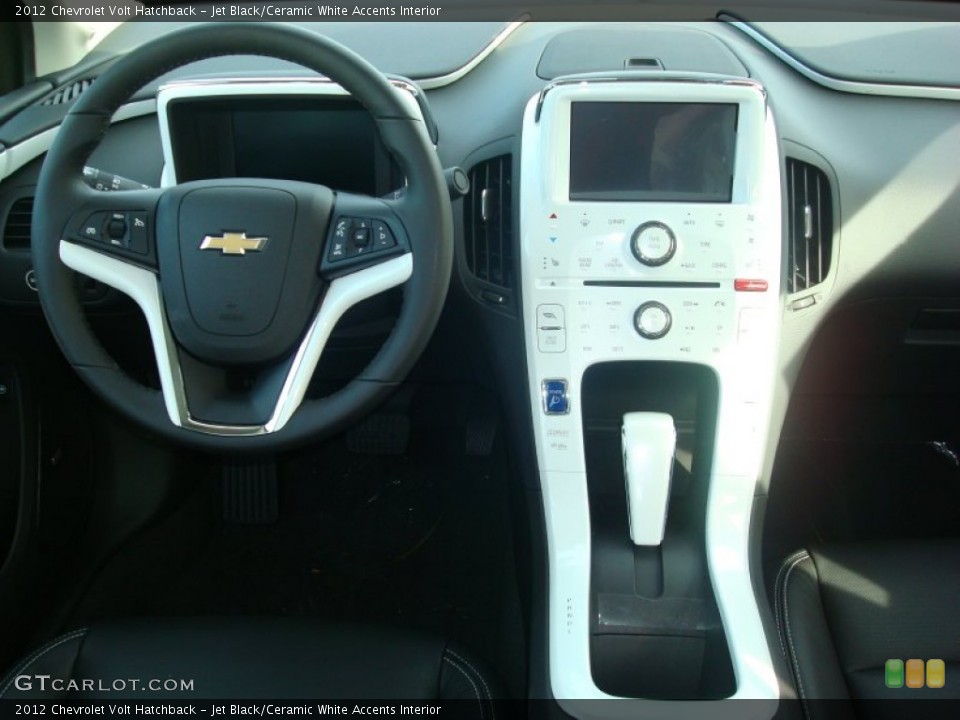 Jet Black/Ceramic White Accents Interior Dashboard for the 2012 Chevrolet Volt Hatchback #56170271