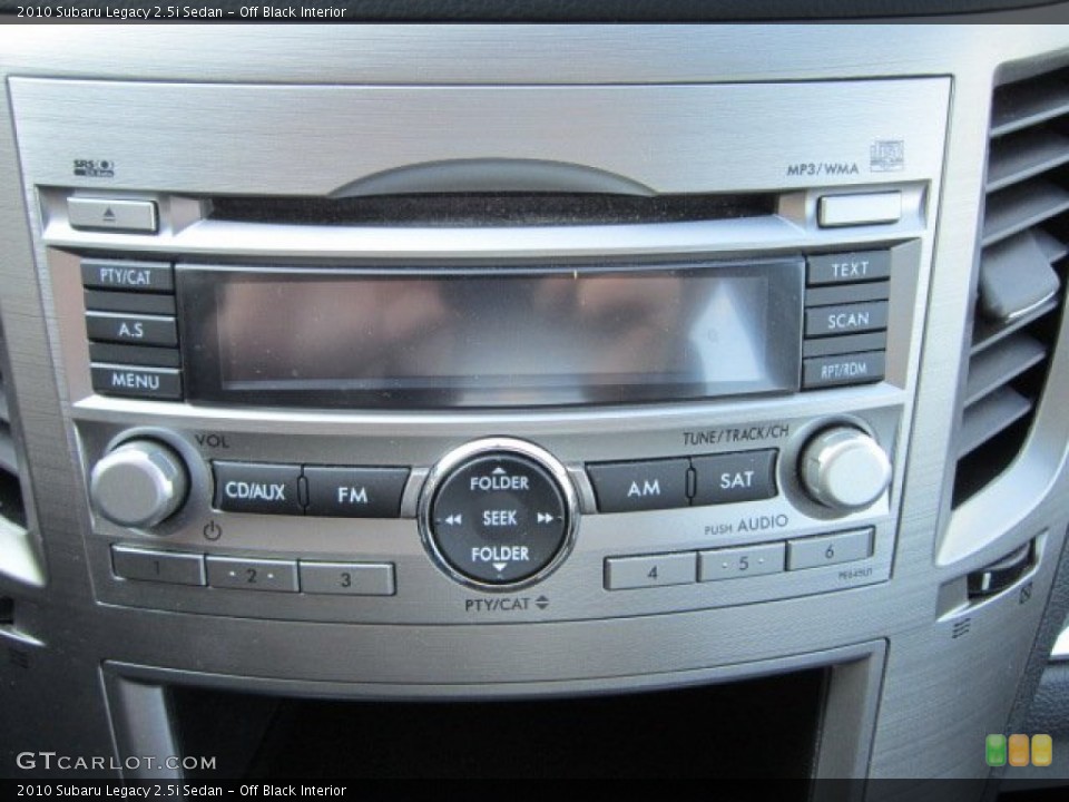 Off Black Interior Audio System for the 2010 Subaru Legacy 2.5i Sedan #56170304