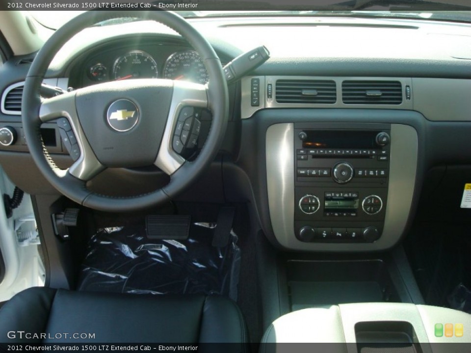 Ebony Interior Dashboard for the 2012 Chevrolet Silverado 1500 LTZ Extended Cab #56170415