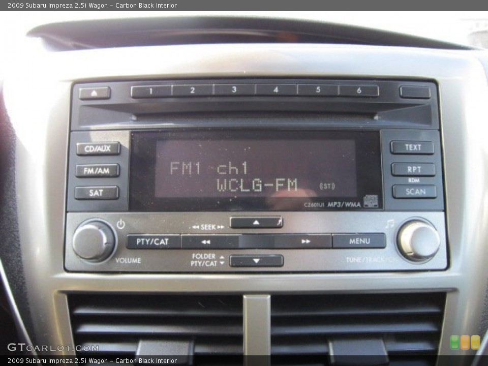 Carbon Black Interior Audio System for the 2009 Subaru Impreza 2.5i Wagon #56170469