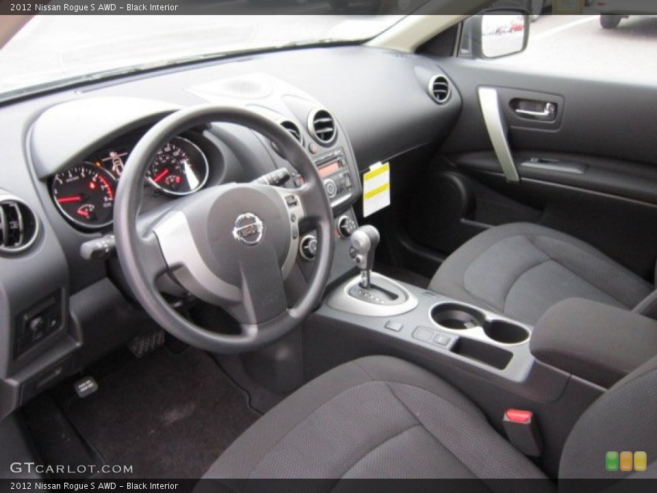 Black Interior Prime Interior for the 2012 Nissan Rogue S AWD #56172086