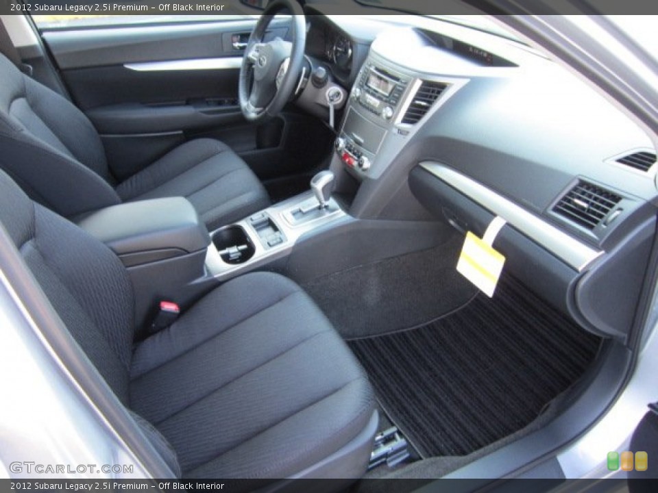 Off Black Interior Photo for the 2012 Subaru Legacy 2.5i Premium #56173988