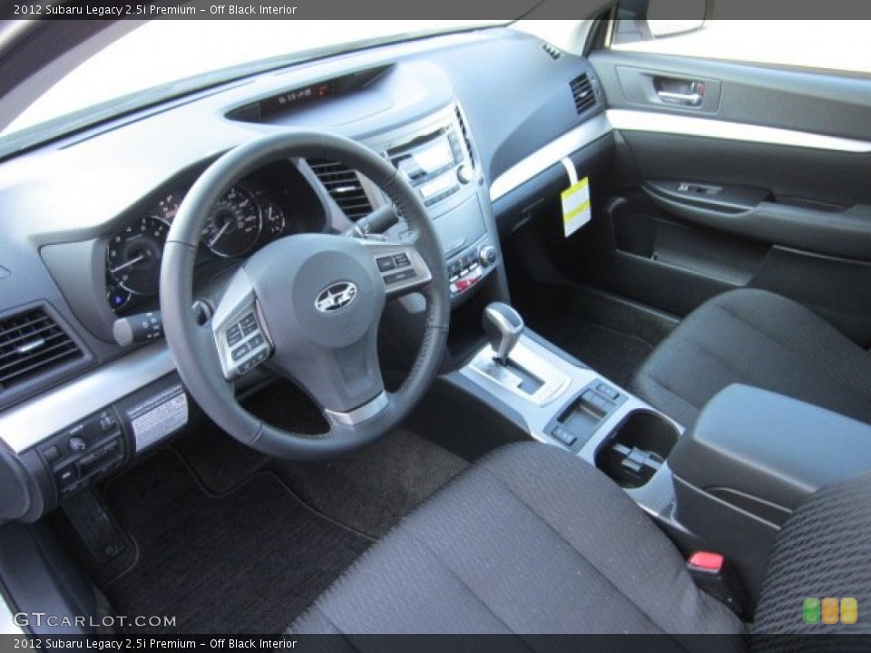 Off Black Interior Prime Interior for the 2012 Subaru Legacy 2.5i Premium #56174038
