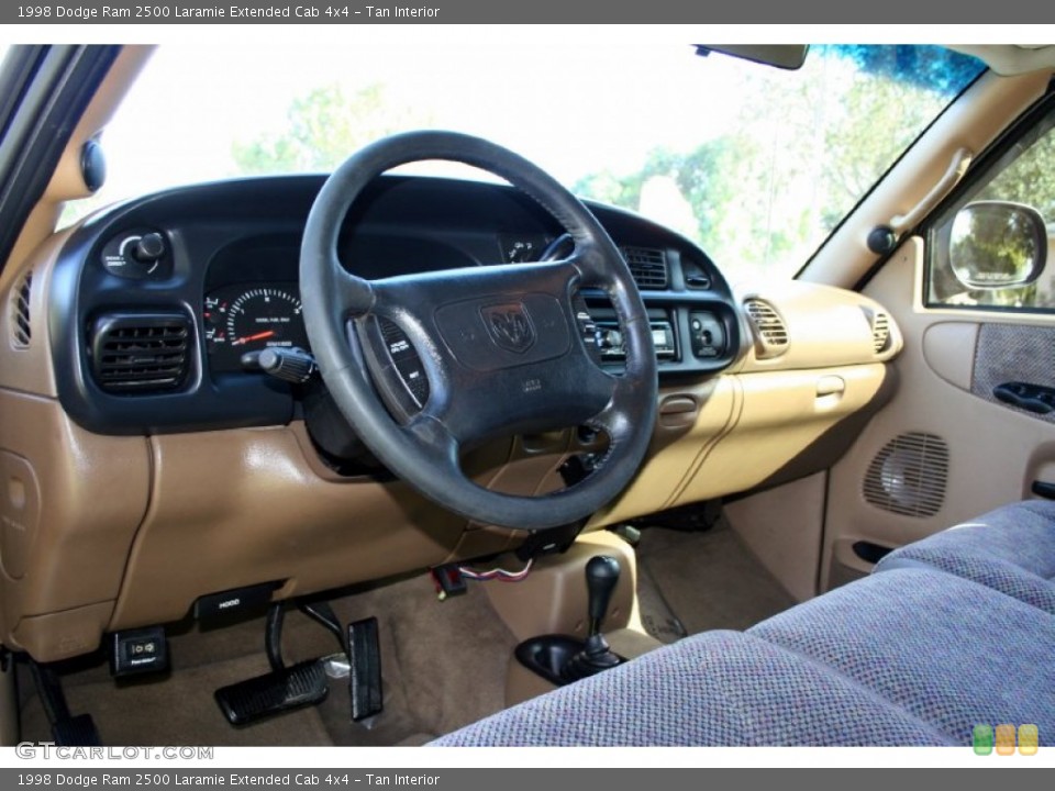 Tan Interior Dashboard for the 1998 Dodge Ram 2500 Laramie Extended Cab 4x4 #56174123