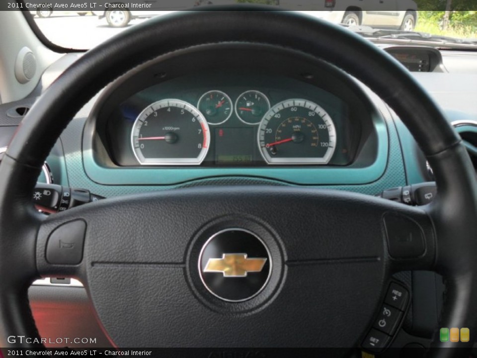 Charcoal Interior Steering Wheel for the 2011 Chevrolet Aveo Aveo5 LT #56174534