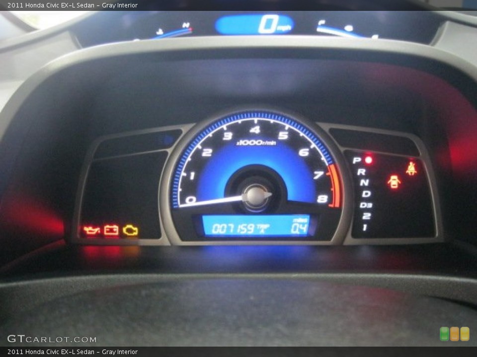 Gray Interior Gauges for the 2011 Honda Civic EX-L Sedan #56175614