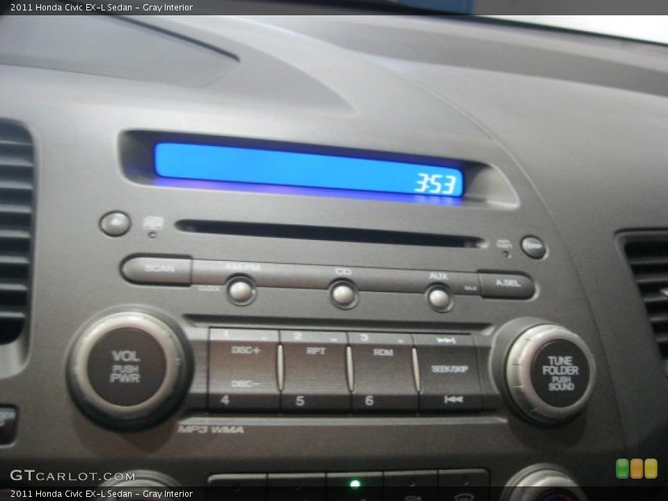 Gray Interior Audio System for the 2011 Honda Civic EX-L Sedan #56175623