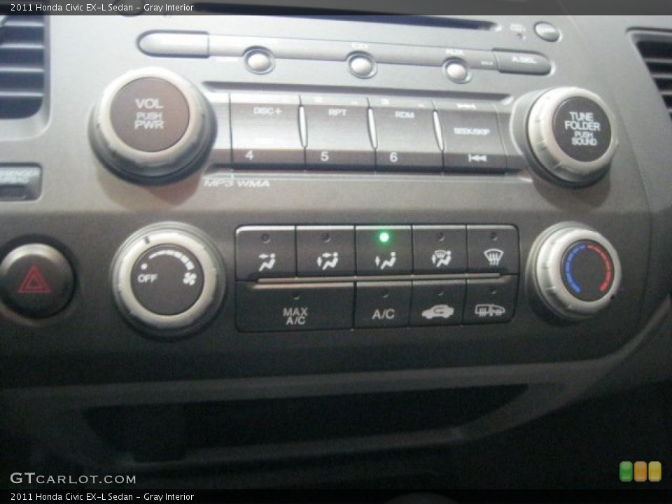 Gray Interior Controls for the 2011 Honda Civic EX-L Sedan #56175632