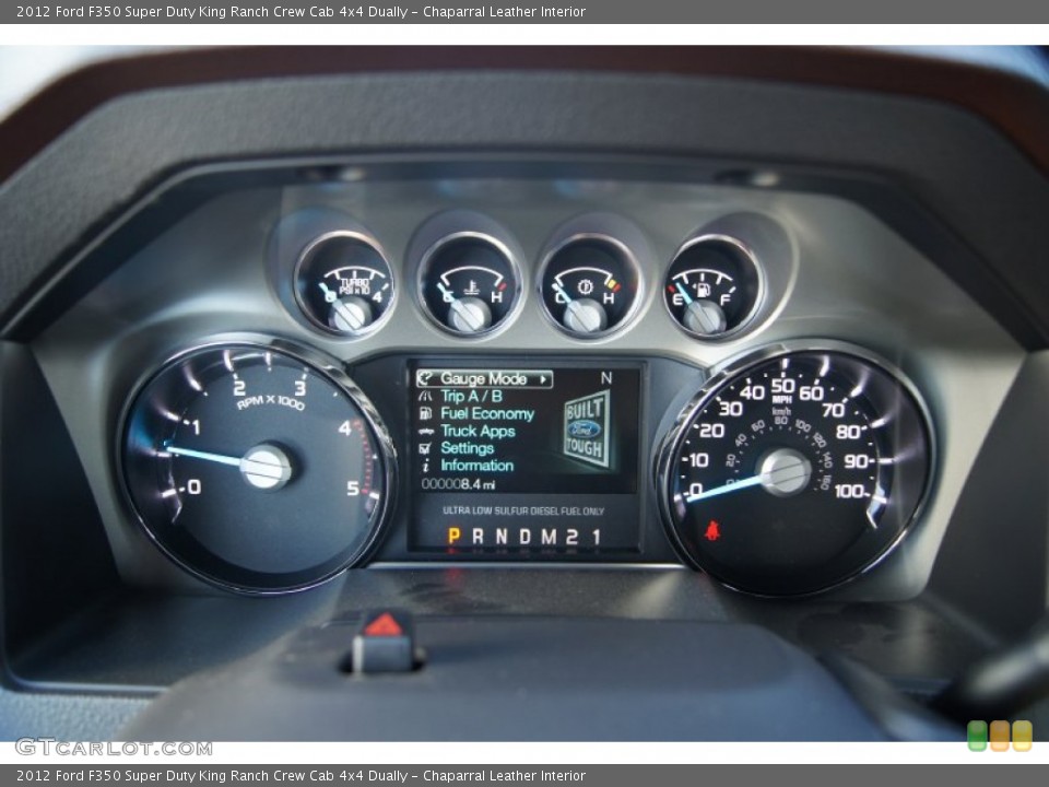 Chaparral Leather Interior Gauges for the 2012 Ford F350 Super Duty King Ranch Crew Cab 4x4 Dually #56178002