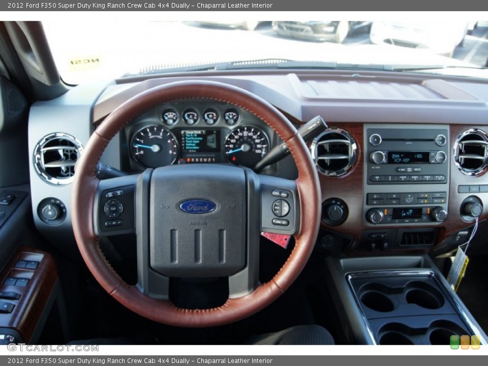 Chaparral Leather Interior Steering Wheel for the 2012 Ford F350 Super Duty King Ranch Crew Cab 4x4 Dually #56178023