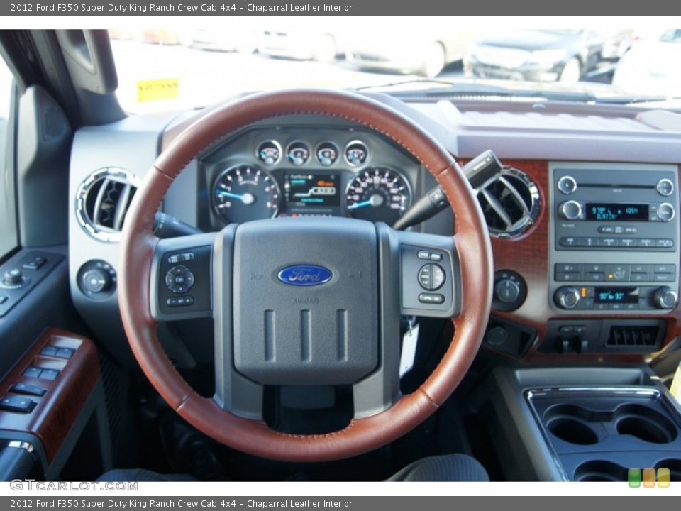 Chaparral Leather Interior Steering Wheel for the 2012 Ford F350 Super Duty King Ranch Crew Cab 4x4 #56178716