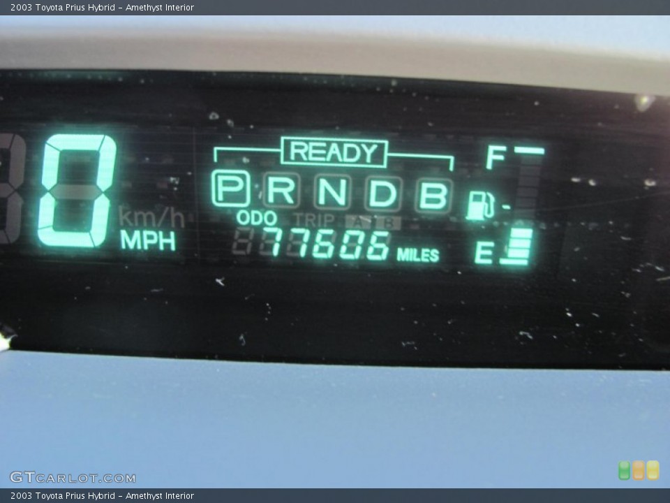 Amethyst Interior Gauges for the 2003 Toyota Prius Hybrid #56180987