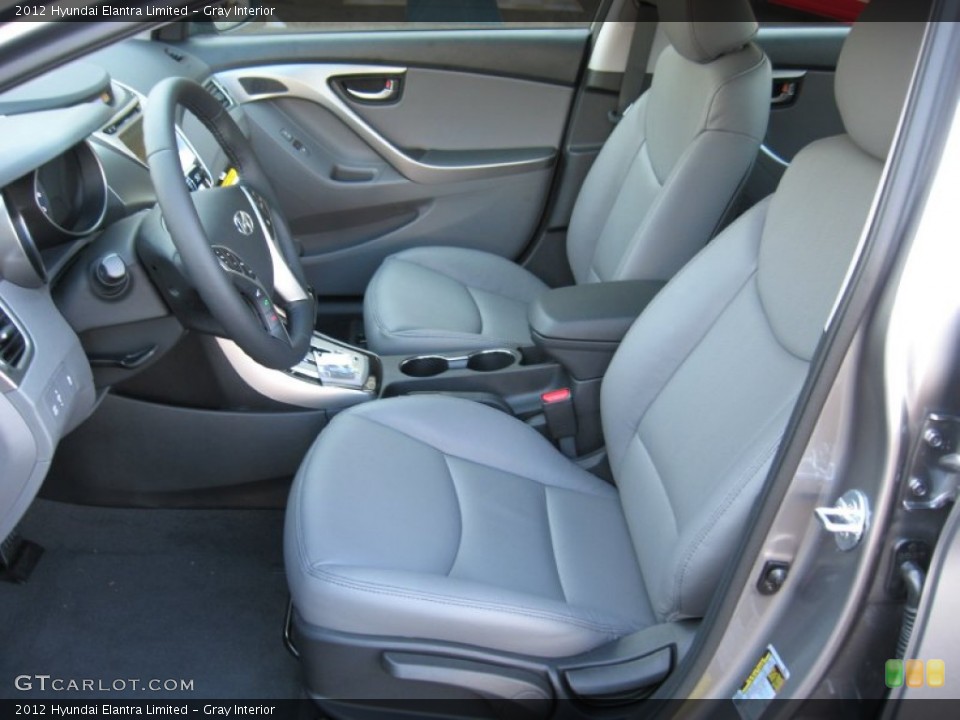 Gray Interior Photo for the 2012 Hyundai Elantra Limited #56183345