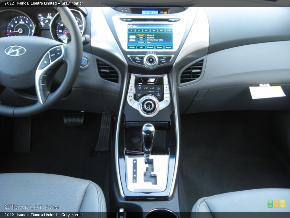 Gray Interior Controls for the 2012 Hyundai Elantra Limited #56183405