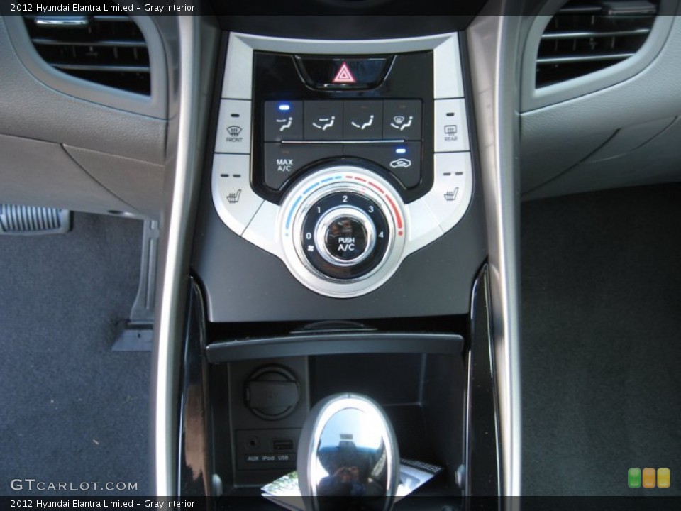 Gray Interior Controls for the 2012 Hyundai Elantra Limited #56183420