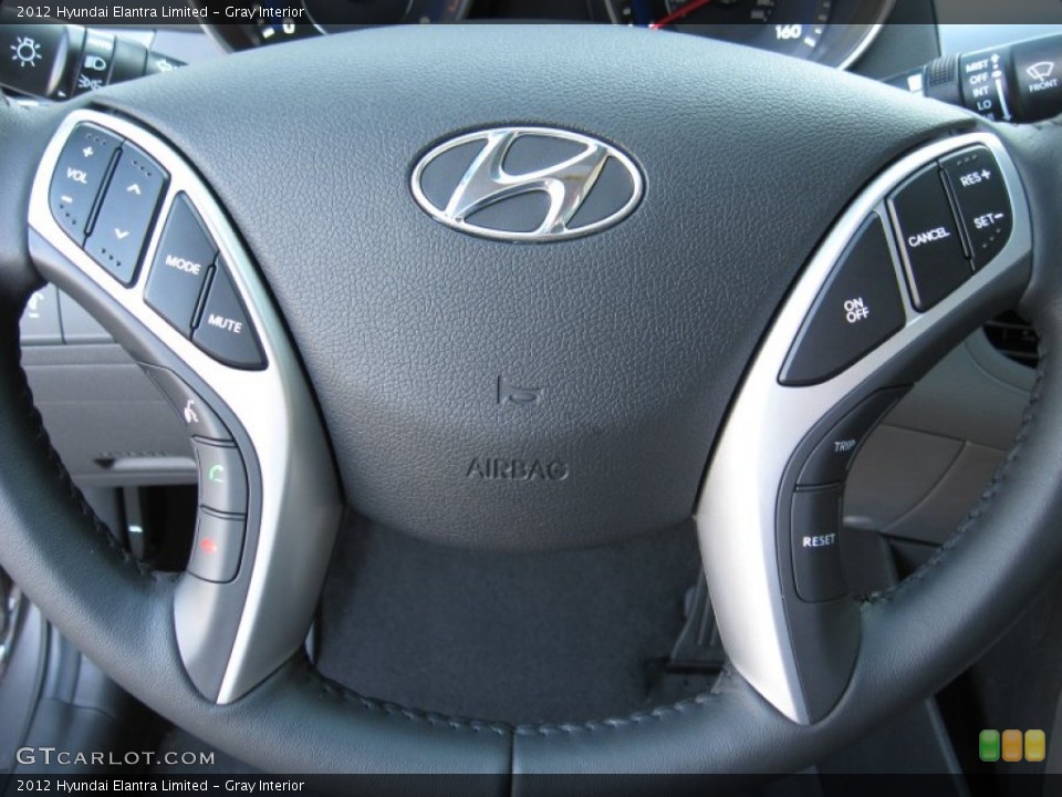 Gray Interior Controls for the 2012 Hyundai Elantra Limited #56183430